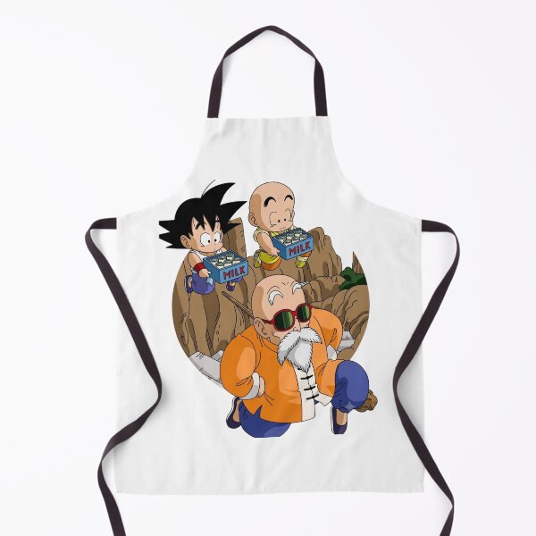 Aperçu de l'œuvre Dragon Ball drôle Goku Krillin Livreur de lait Maître Roshi créée et vendue par FreakToons.