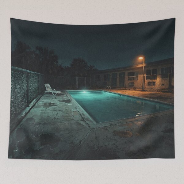 Item preview, Empty Motel Pool At Night Liminal Space designed and sold by The Mellonaire.