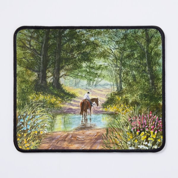 Item preview, Forest horse and rider designed and sold by BrendaMillenArt.