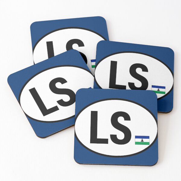 Item preview, Lesotho LS Oval Country Code Sticker designed and sold by The Digital Compass.