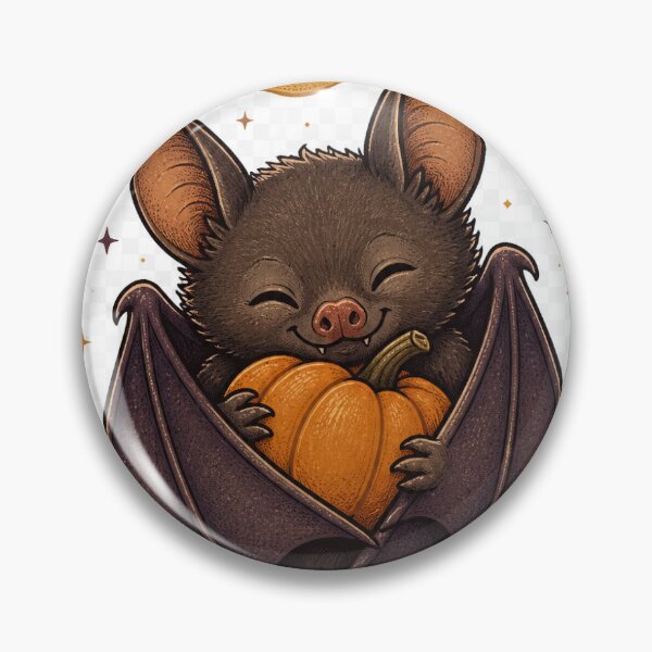 Item preview, Sleepy Bat Pumpkin Autumn Illustration designed and sold by good-graffity.