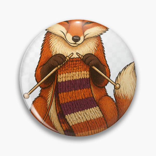 Item preview, Fox Knitting Scarf Autumn Illustration designed and sold by good-graffity.