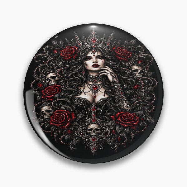 Item preview, Gothic Queen Black Rose designed and sold by TheInkRaven.