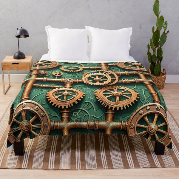 Item preview, Gears and Pipes Steampunk Mechanical designed and sold by Retro Art Factory.