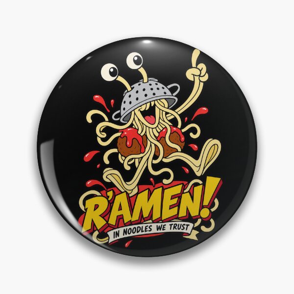 Item preview, R'Amen! | Flying Spaghetti Monster 90s Cartoon Style designed and sold by 3nine.