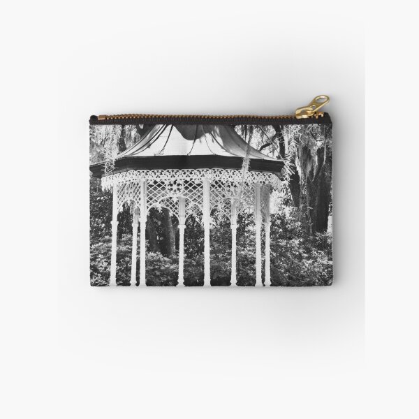 Item preview, Magnolia Plantation Garden Gazebo Charleston SC B&W designed and sold by LisaWootenPhoto.
