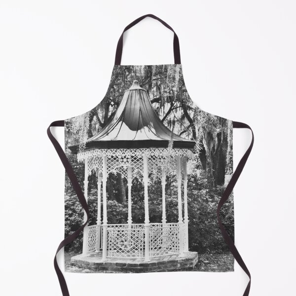 Item preview, Magnolia Plantation Garden Gazebo Charleston SC B&W designed and sold by LisaWootenPhoto.