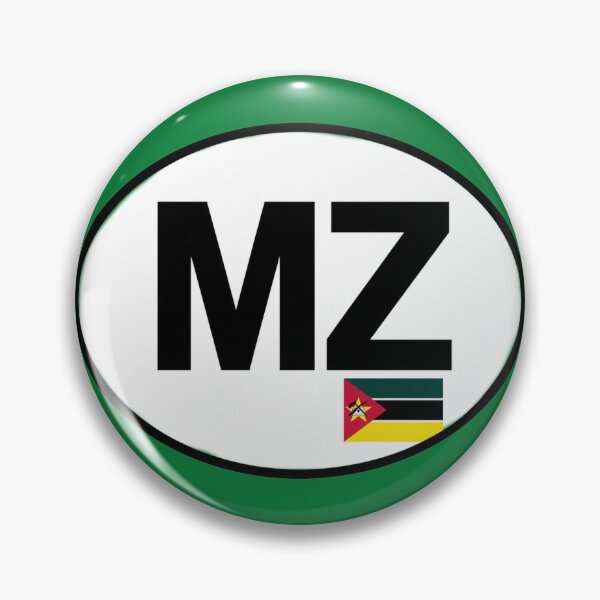 Item preview, Mozambique MZ Oval Country Code Sticker designed and sold by The Digital Compass.