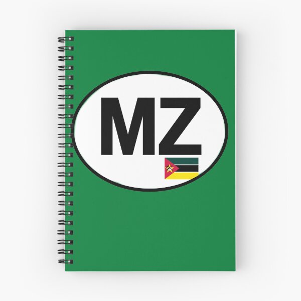 Item preview, Mozambique MZ Oval Country Code Sticker designed and sold by The Digital Compass.