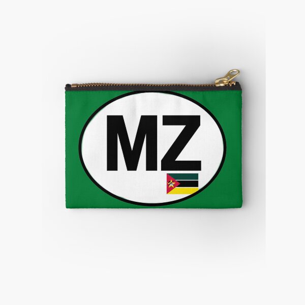 Item preview, Mozambique MZ Oval Country Code Sticker designed and sold by The Digital Compass.