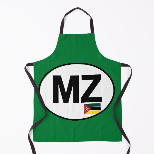Item preview, Mozambique MZ Oval Country Code Sticker designed and sold by The Digital Compass.