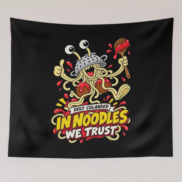 Item preview, Holy Colander | In Noodles We Trust | Flying Spaghetti Monster designed and sold by 3nine.