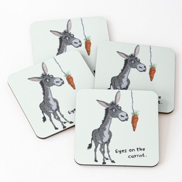 Item preview, Funny Donkey hand embroidery – Eyes on the Carrot designed and sold by Alsa.handembroidery.