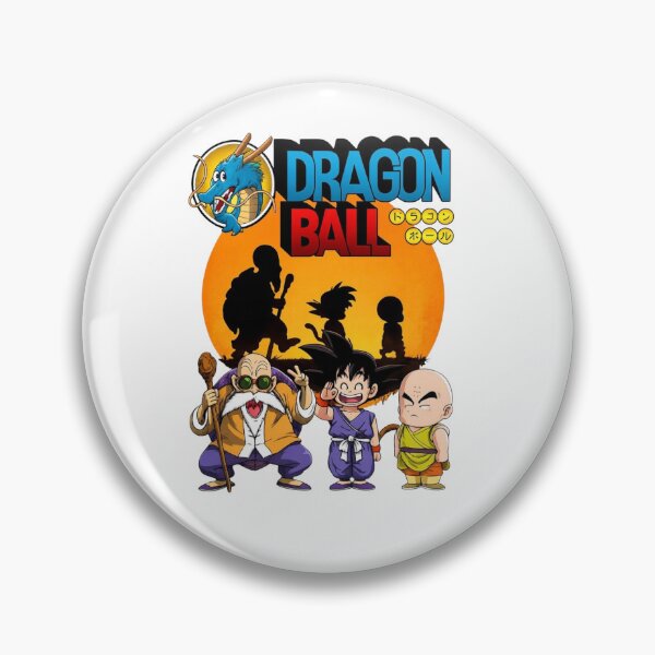 Artikelvorschau, Retro Dragon Ball Z Goku Krillin Meister Roshi Sonnenuntergangskunst entworfen und verkauft von FreakToons.