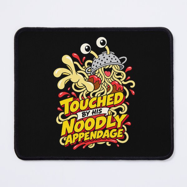 Item preview, Touched by His Noodly Appendage | Flying Spaghetti Monster Cartoon designed and sold by 3nine.