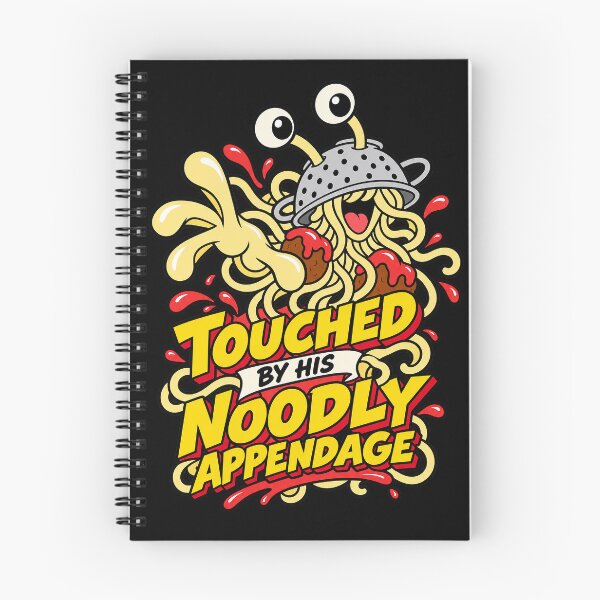Item preview, Touched by His Noodly Appendage | Flying Spaghetti Monster Cartoon designed and sold by 3nine.