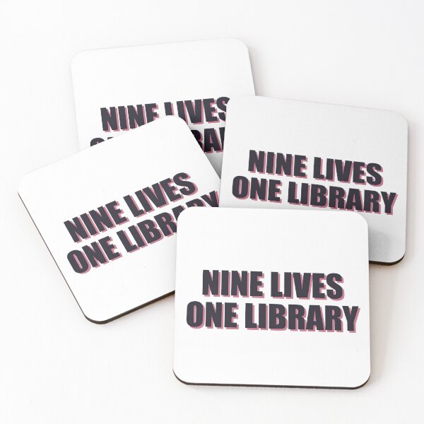 Item preview, Nine lives one library — Cat Mom Gifts designed and sold by Kioraglow.