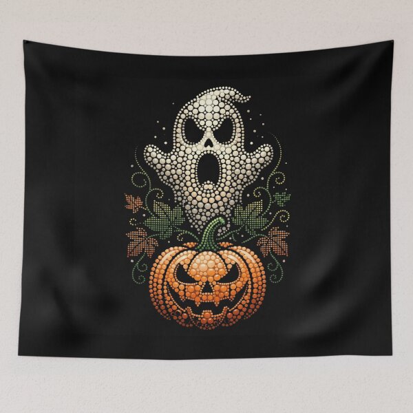 Item preview, Spooky Halloween Party Skull Pumpkin designed and sold by Basma Designs | Retro, Kawaii Shirts & Stickers.