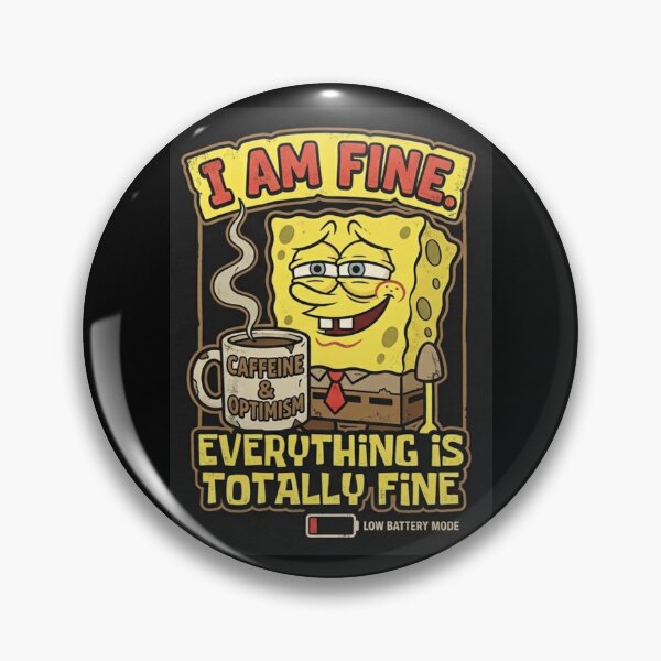 Item preview, Funny Sponge Meme Coffee Tired Office Humor Sticker designed and sold by Sema Sema.