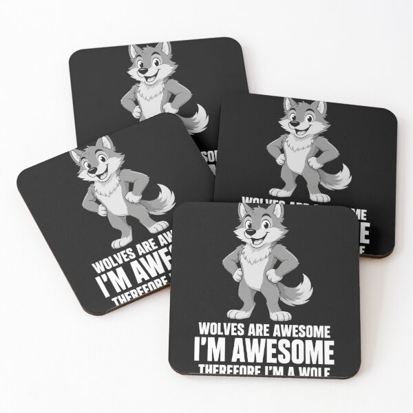 Item preview, wolf Wolf Pride Funny Cartoon Quote for Animal Fans designed and sold by anapldv.