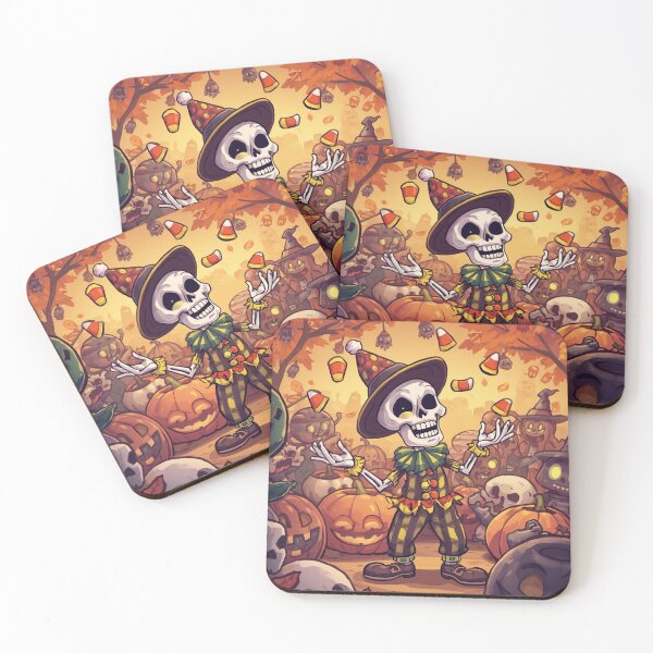 Aperçu de l'œuvre Images clipart amusantes de squelettes d'Halloween, illustration de citrouille effrayante, art numérique mignon pour Halloween, design pour fête d'automne et d'Halloween créée et vendue par MariMarArt.