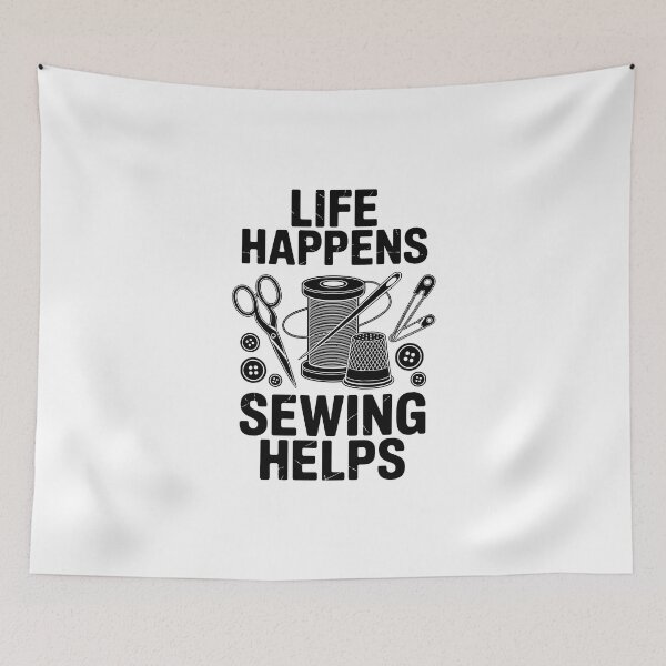 Item preview, LIFE HAPPENS SEWING HELPS designed and sold by jkrphoto.