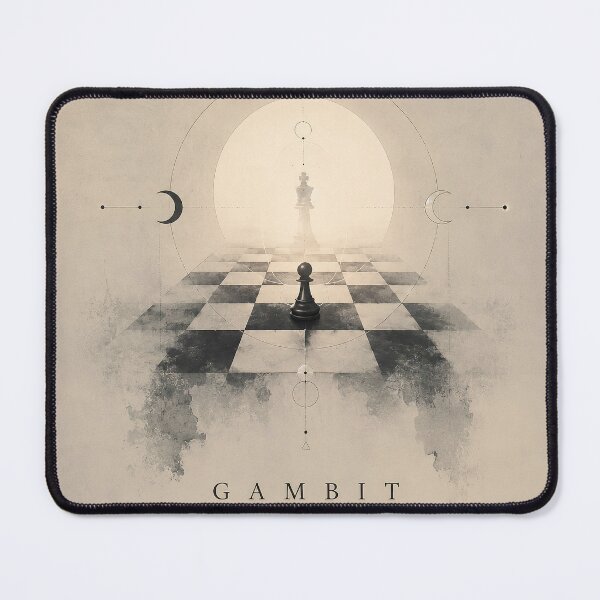 Item preview, Gambit – Symbolic Chess Strategy Art designed and sold by SacredLensV.