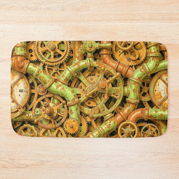 Item preview, Grunge Pipes and Gears Steampunk designed and sold by Retro Art Factory.