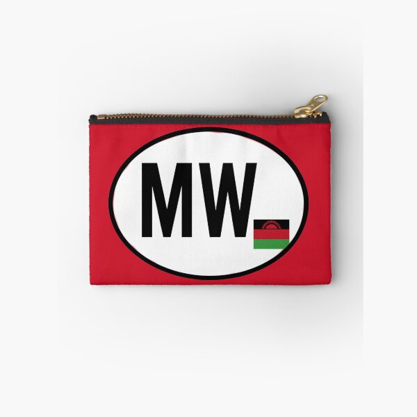 Item preview, Malawi MW Oval Country Code Sticker designed and sold by The Digital Compass.