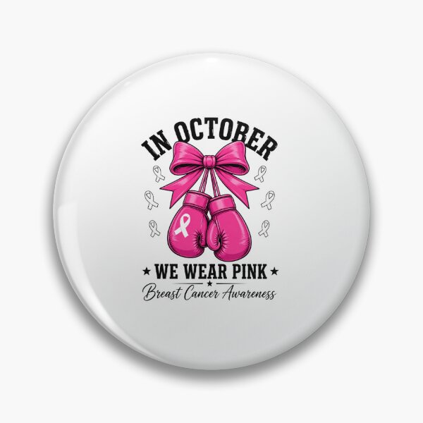 Item preview, breast cancer awareness pink boxing gloves and ribbon designed and sold by anapldv.