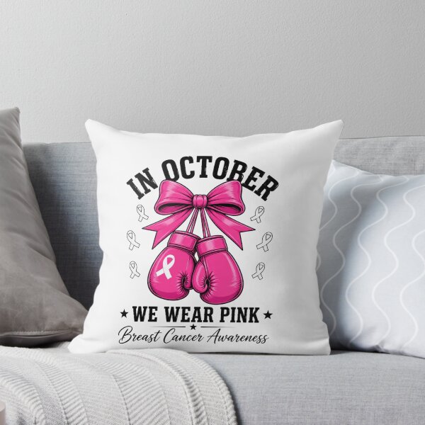 Item preview, breast cancer awareness pink boxing gloves and ribbon designed and sold by anapldv.