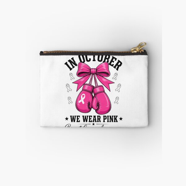 Item preview, breast cancer awareness pink boxing gloves and ribbon designed and sold by anapldv.