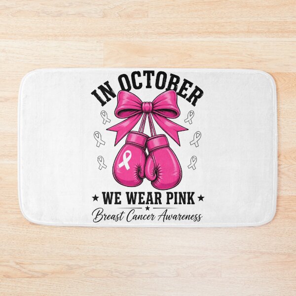 Item preview, breast cancer awareness pink boxing gloves and ribbon designed and sold by anapldv.