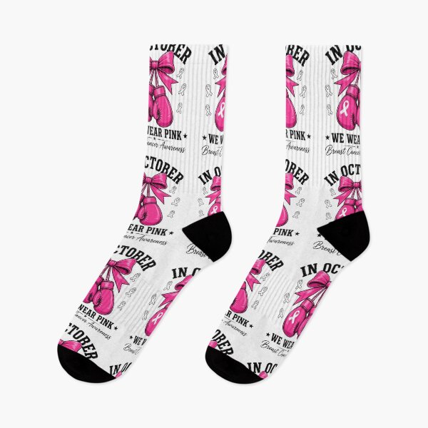 Artikelvorschau, rosa Boxhandschuhe und Schleife zur Sensibilisierung für Brustkrebs entworfen und verkauft von anapldv.
