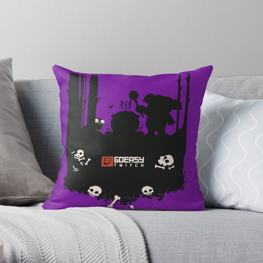 GoEaSyTwitch Rusterella Edition Throw Pillow