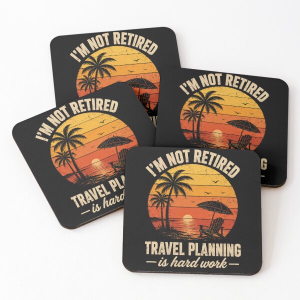 Item preview, retirement travel planning Sunset Beach Escape Graphic designed and sold by anapldv.