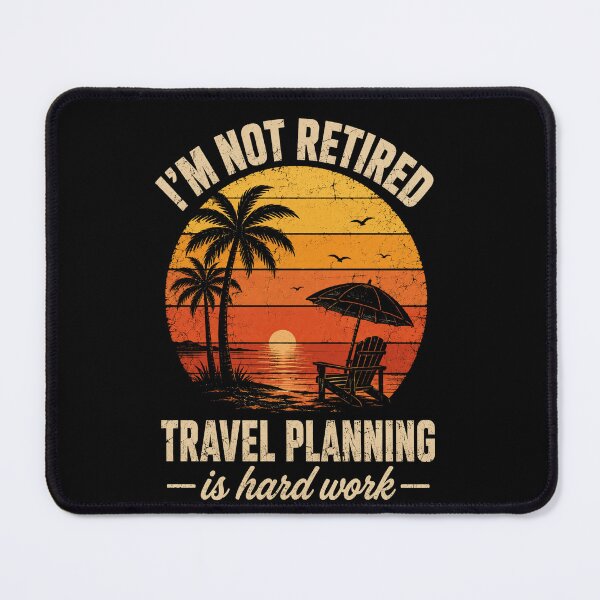Item preview, retirement travel planning Sunset Beach Escape Graphic designed and sold by anapldv.