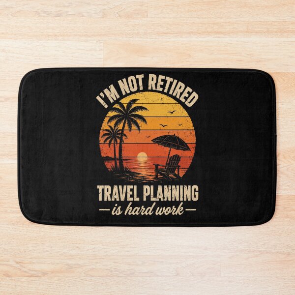Item preview, retirement travel planning Sunset Beach Escape Graphic designed and sold by anapldv.