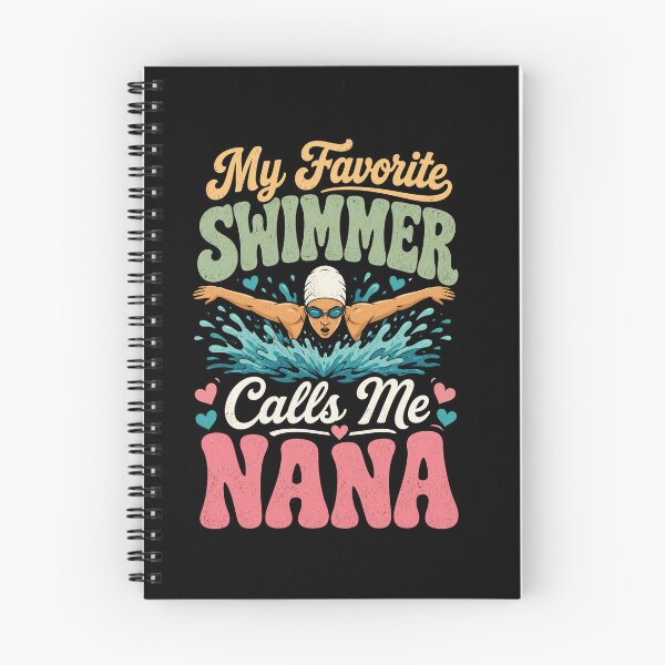 Item preview, swimmer My Favorite Calls Me Nana Cute Retro Swim Gift designed and sold by anapldv.