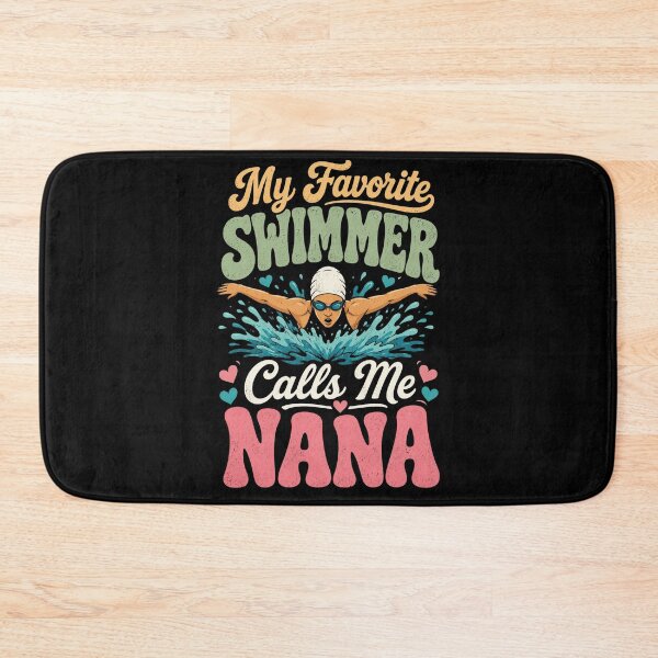 Item preview, swimmer My Favorite Calls Me Nana Cute Retro Swim Gift designed and sold by anapldv.