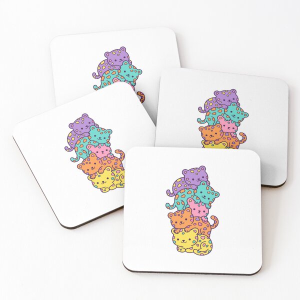 Item preview, Colorful Kawaii Cat Stack – Cute Spotted Kitty Collection designed and sold by AliveStyle.
