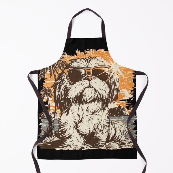 Item preview, Retro Shih Tzu Beach Vacation designed and sold by ClubVacay.