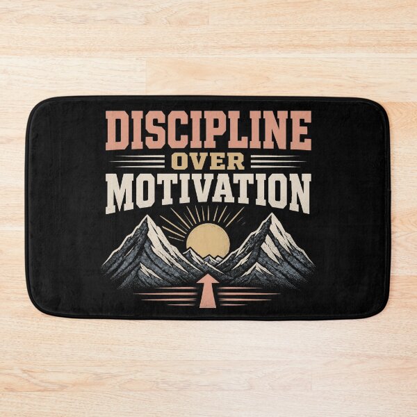 Item preview, Discipline Over Motivation Mountain — Dark Edition designed and sold by TheOddPrints.