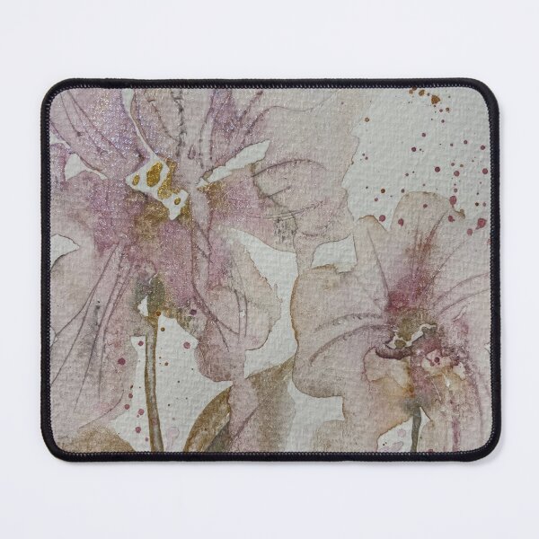 Item preview, Subtle Abstract Loose Watercolor in Pinks and Gold designed and sold by LakeArtWorks.