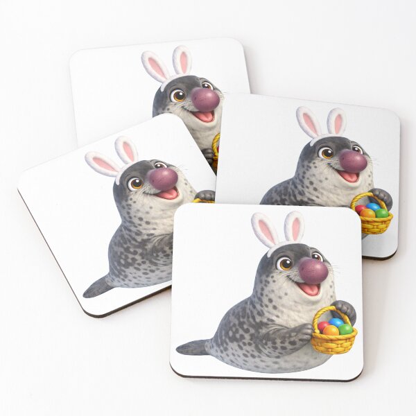 Item preview, Hooded Seal Easter Bunny designed and sold by Sillytoe.