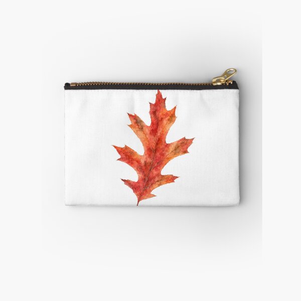 Item preview, Red Oak Leaf Watercolor Autumn Botanical Art designed and sold by Shew Gallery.