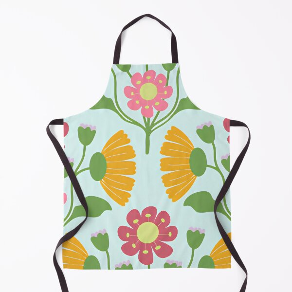 Item preview, Vintage 70s Symmetrical Retro Floral Seamless Pattern designed and sold by LuxocaDesigns24.