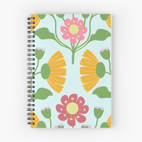 Item preview, Vintage 70s Symmetrical Retro Floral Seamless Pattern designed and sold by LuxocaDesigns24.