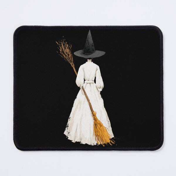Item preview, White Dress Witch - Minimalist Vintage Halloween Illustration designed and sold by HollywoodInked.