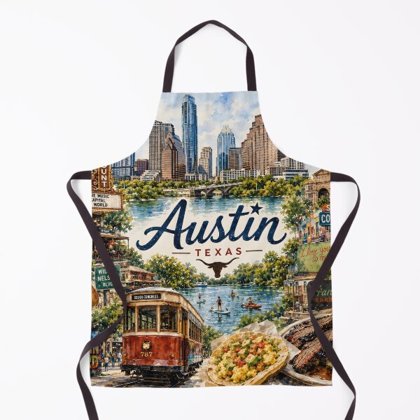 Item preview, Patrón de viaje de Austin, Texas designed and sold by TinyWeird.